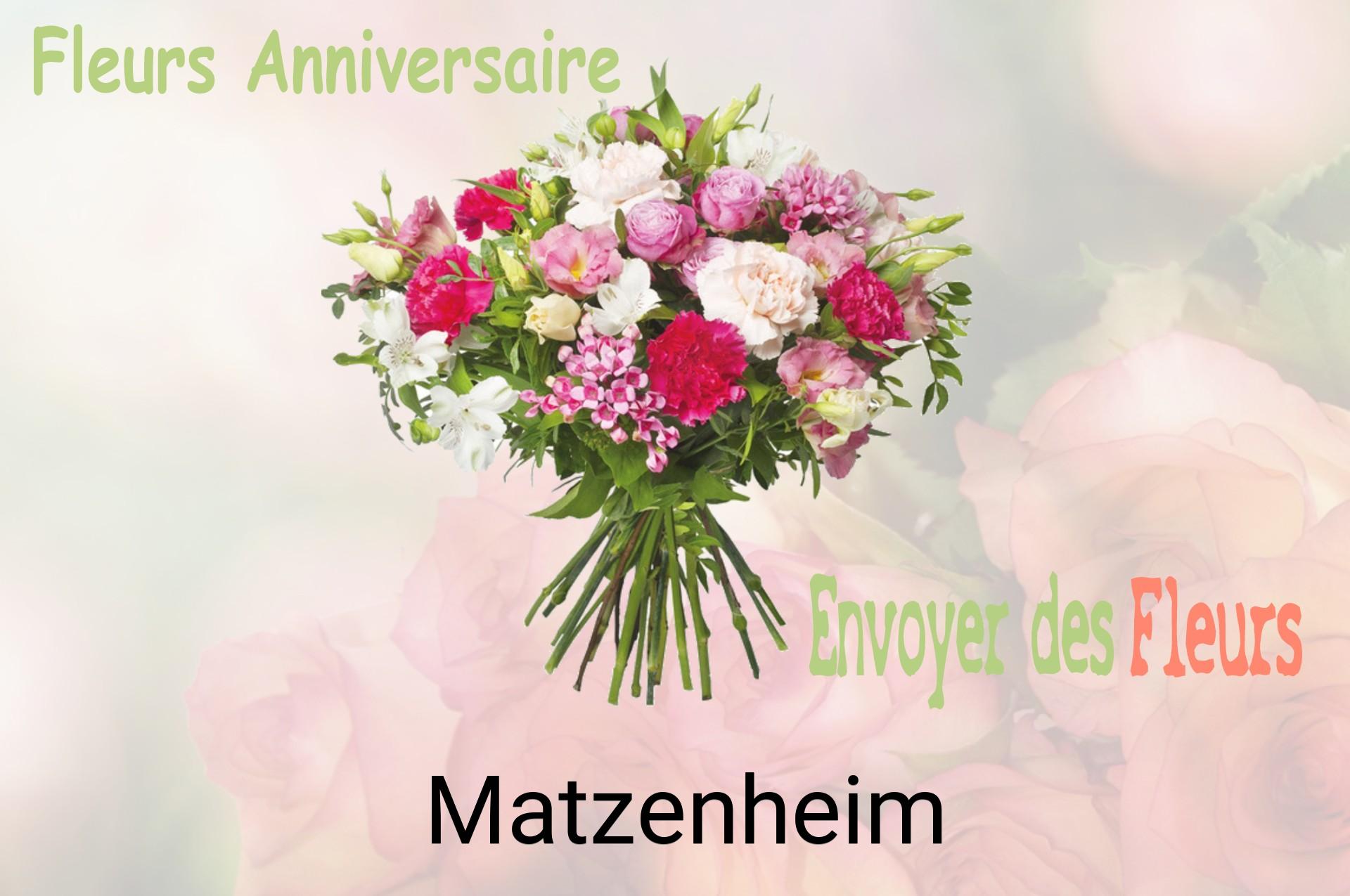 Bouquet de fleurs d’anniversaire livré à Matzenheim