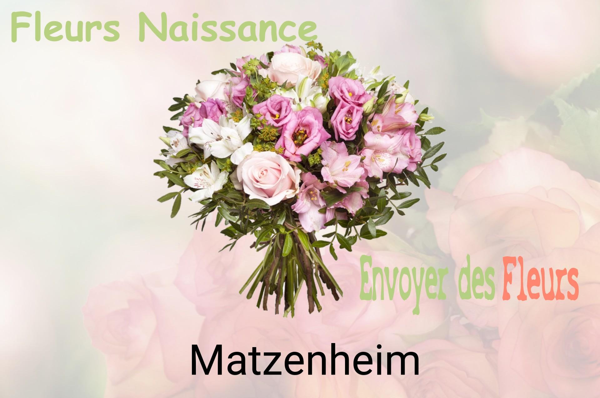 Bouquet de fleurs de naissance livré à Matzenheim
